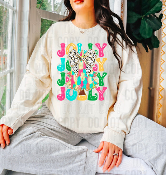 Jolly Stacked Coquette Tree Dalmatian Dots DTF Transfer