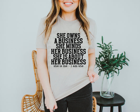 She Owns A Business DTF Transfer