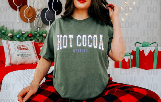 Hot Cocoa Weather Floral DTF Transfer