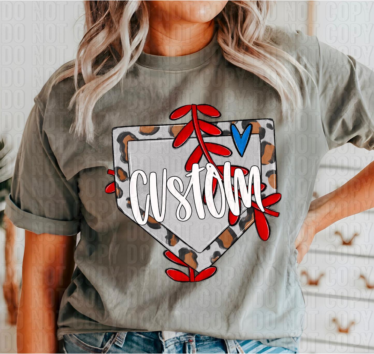 Custom Home Plate DTF Transfer