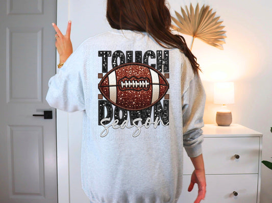 Touch Down Season Sequined DTF Transfer