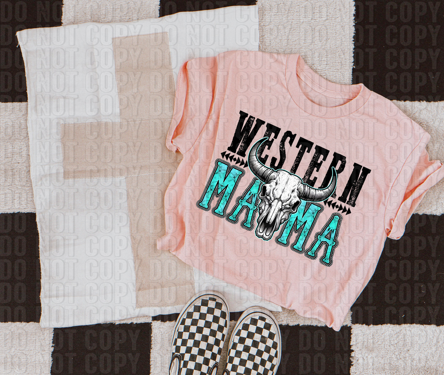 Western Mama Turquoise DTF Transfer