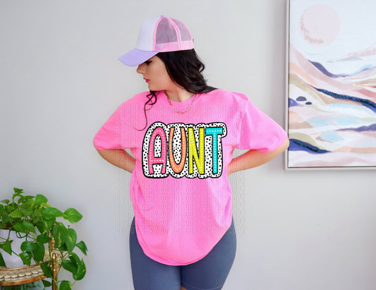 Aunt Dalmatian Dots DTF Transfer