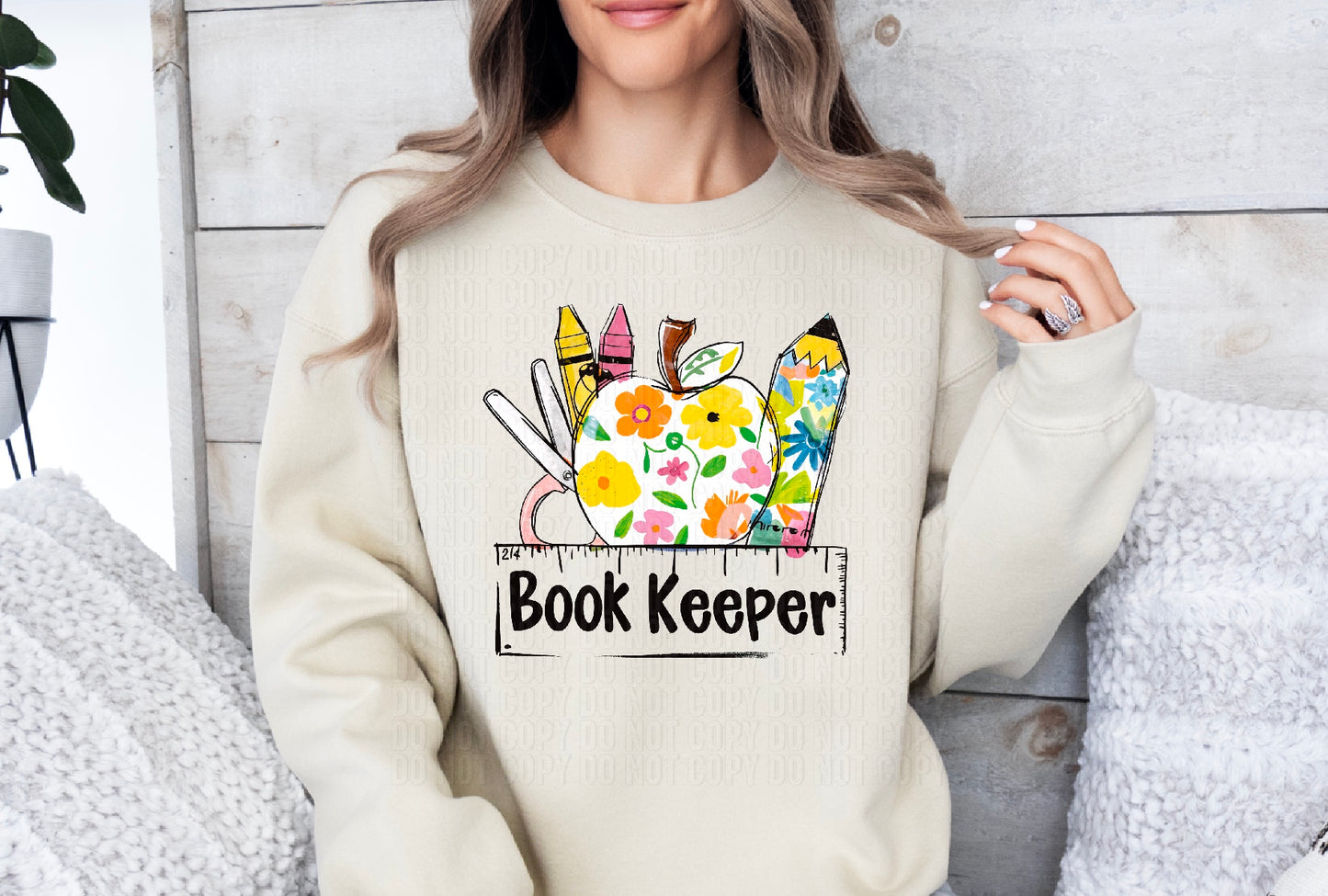 Book Keeper Floral Supplies DTF Transfer