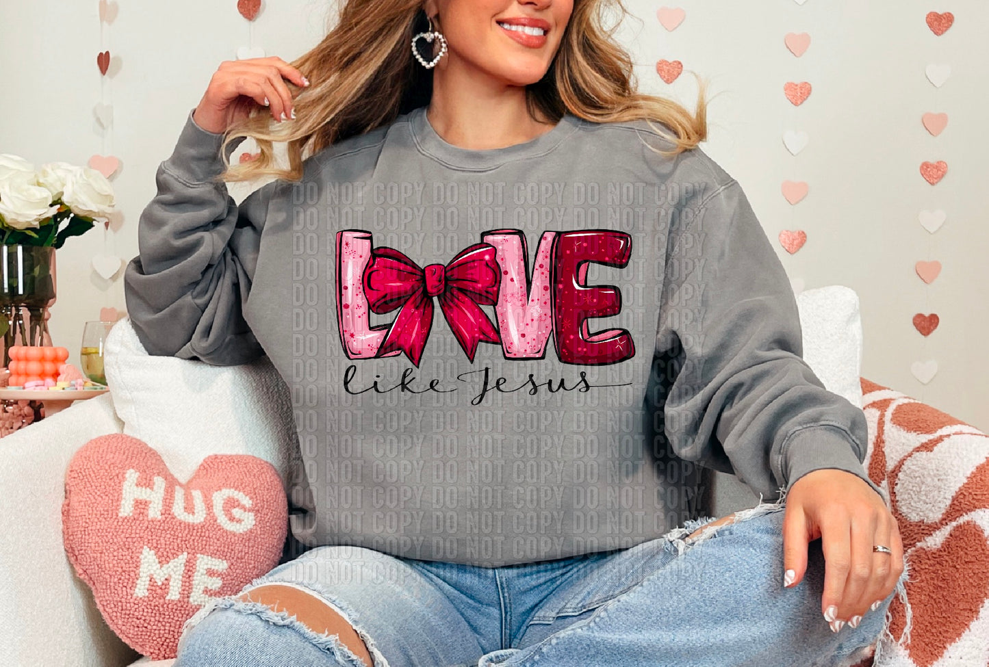 Love Like Jesus Coquette DTF Transfer