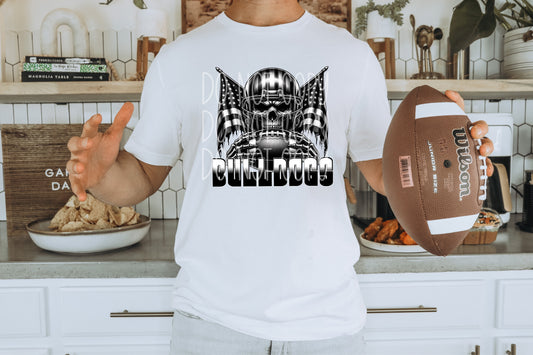 Bulldogs Skull Mascot DTF Transfer