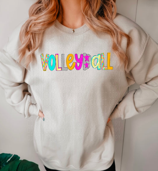 Volleyball Poppy Sport DTF Transfer