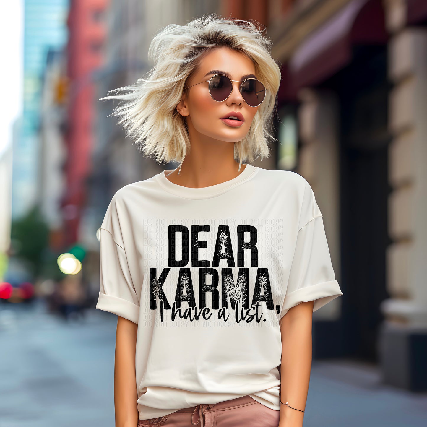 Dear Karma I Have A List DTF Transfer