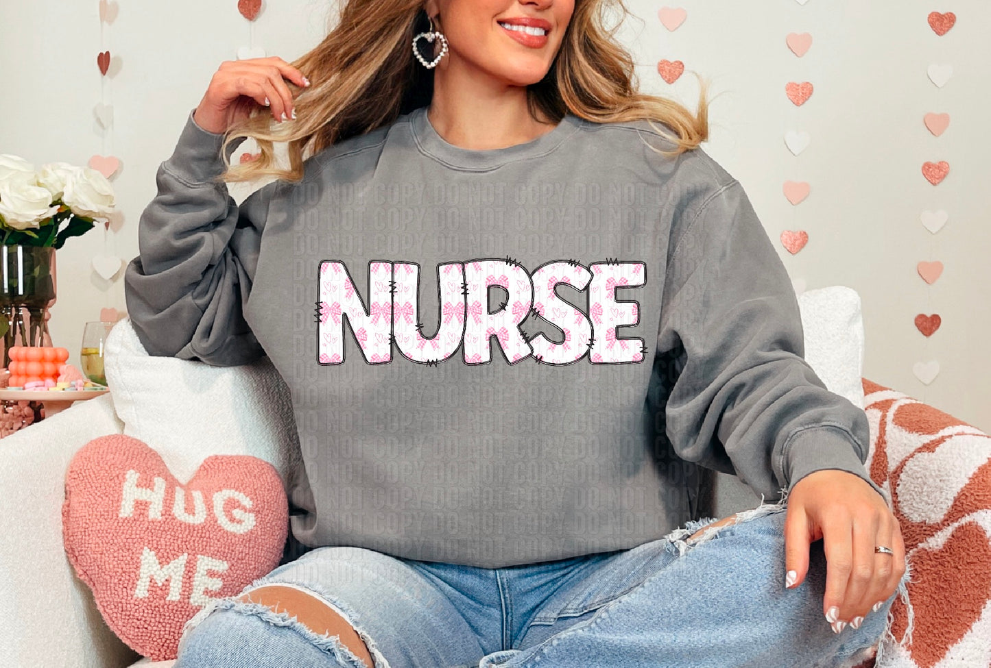 Nurse Valentine Coquette DTF Transfer