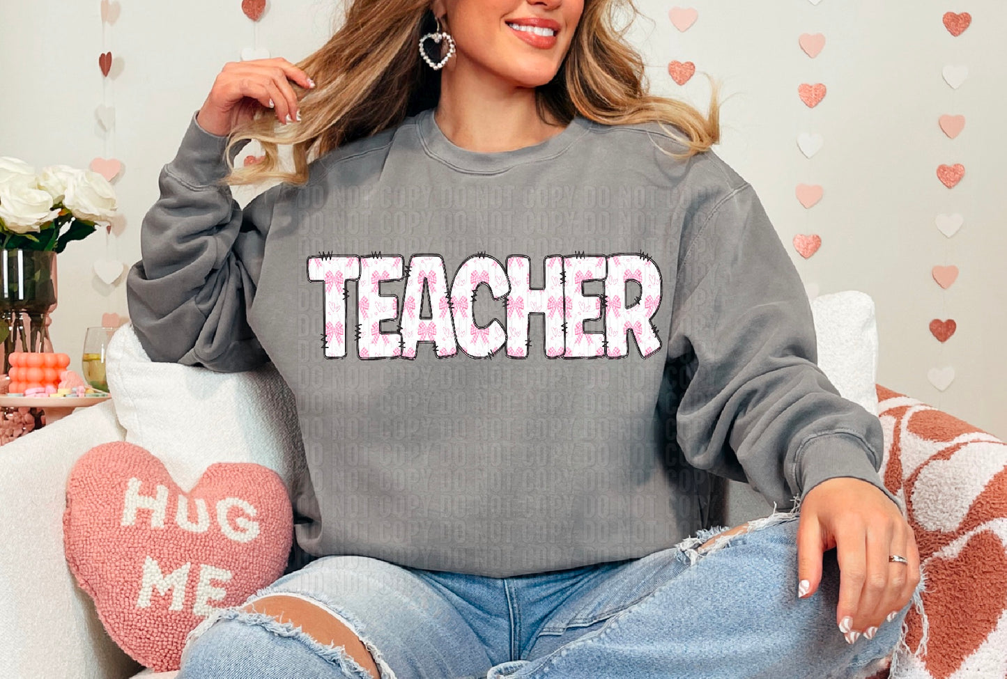 Teacher Valentine Coquette DTF Transfer