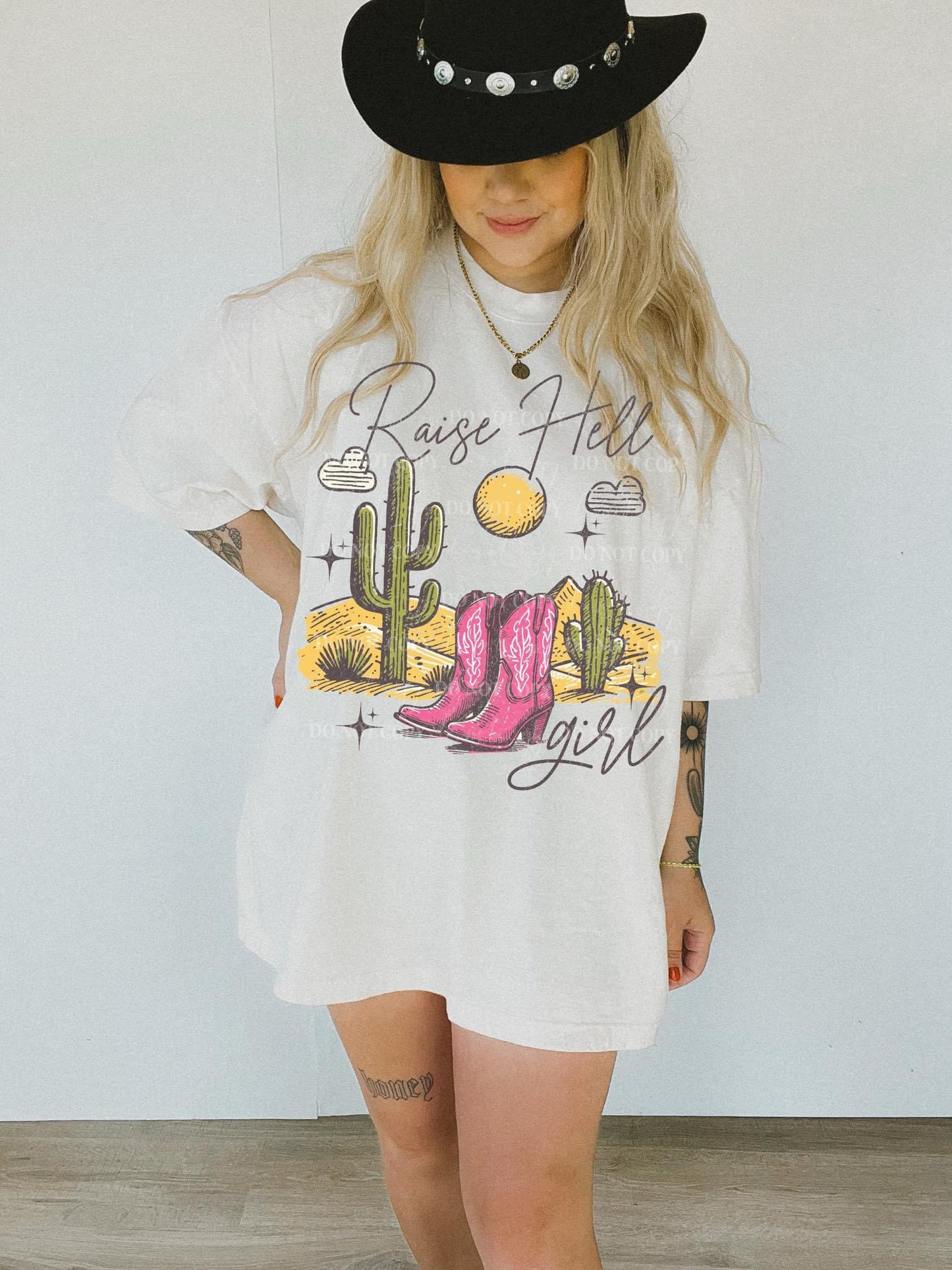 Raise Hell Girl DTF Transfer