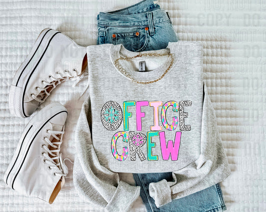 Office Crew Poppy DTF Transfer