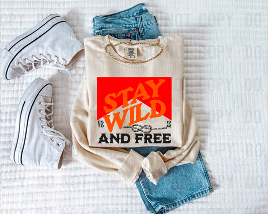 Stay Wild And Free DTF Transfer
