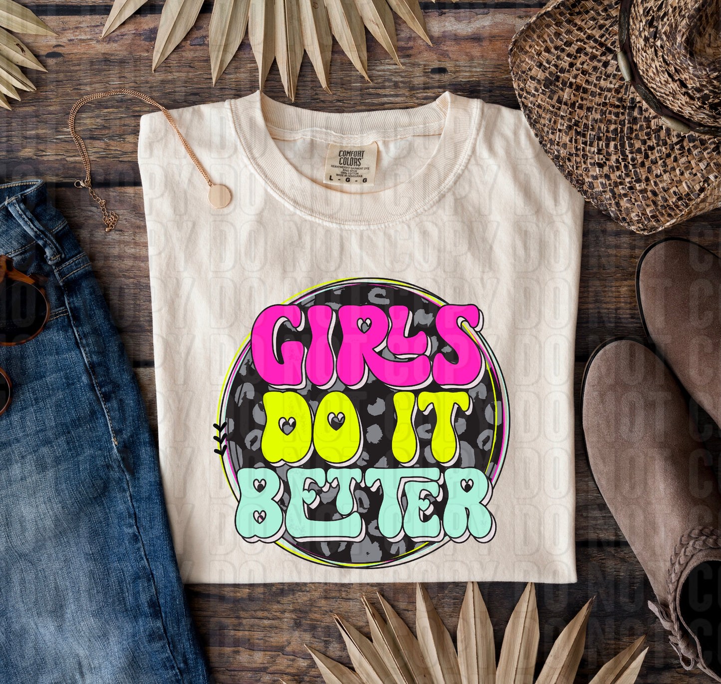 Girls Do It Better Circle DTF Transfer