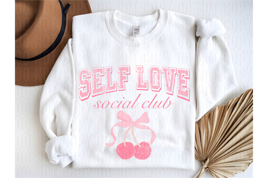 Self Love Social Club Grunge DTF Transfer