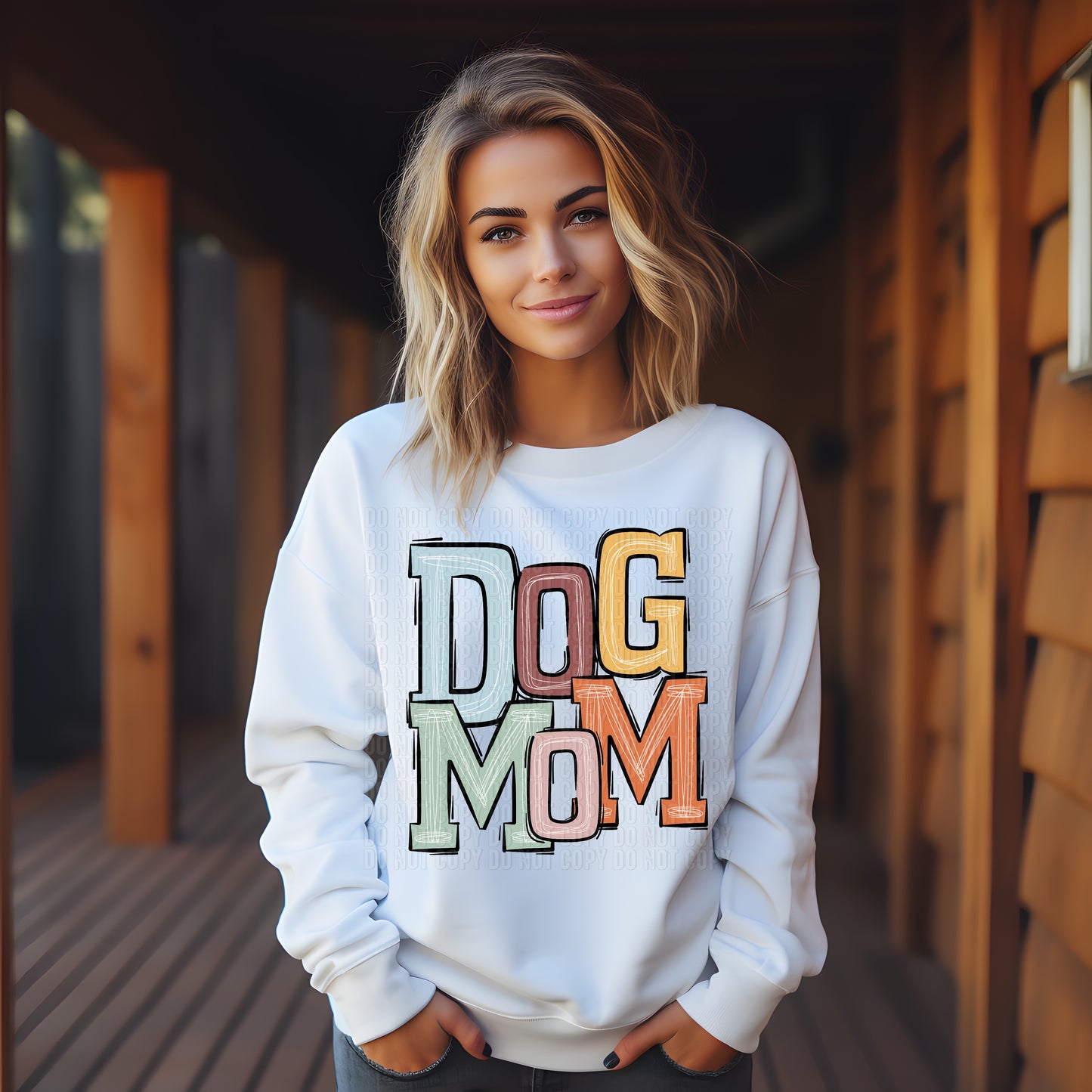 Boho Dog Mom DTF Transfer