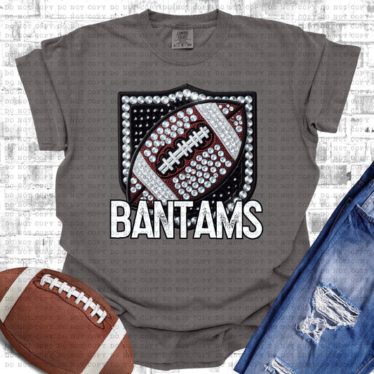 Bantams Football Rhinestones DTF Transfer