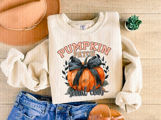 Pumpkin Patch Social Club DTF Transfer