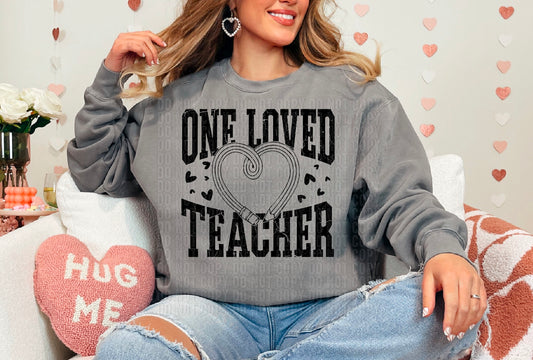 One Loved Teacher DTF Transfer