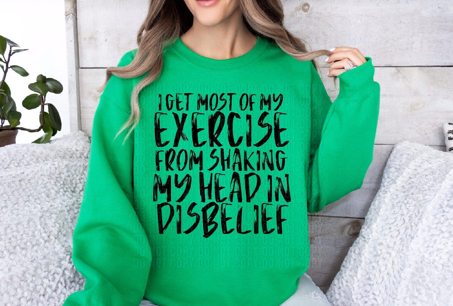 I Shake My Head In Disbelief DTF Transfer