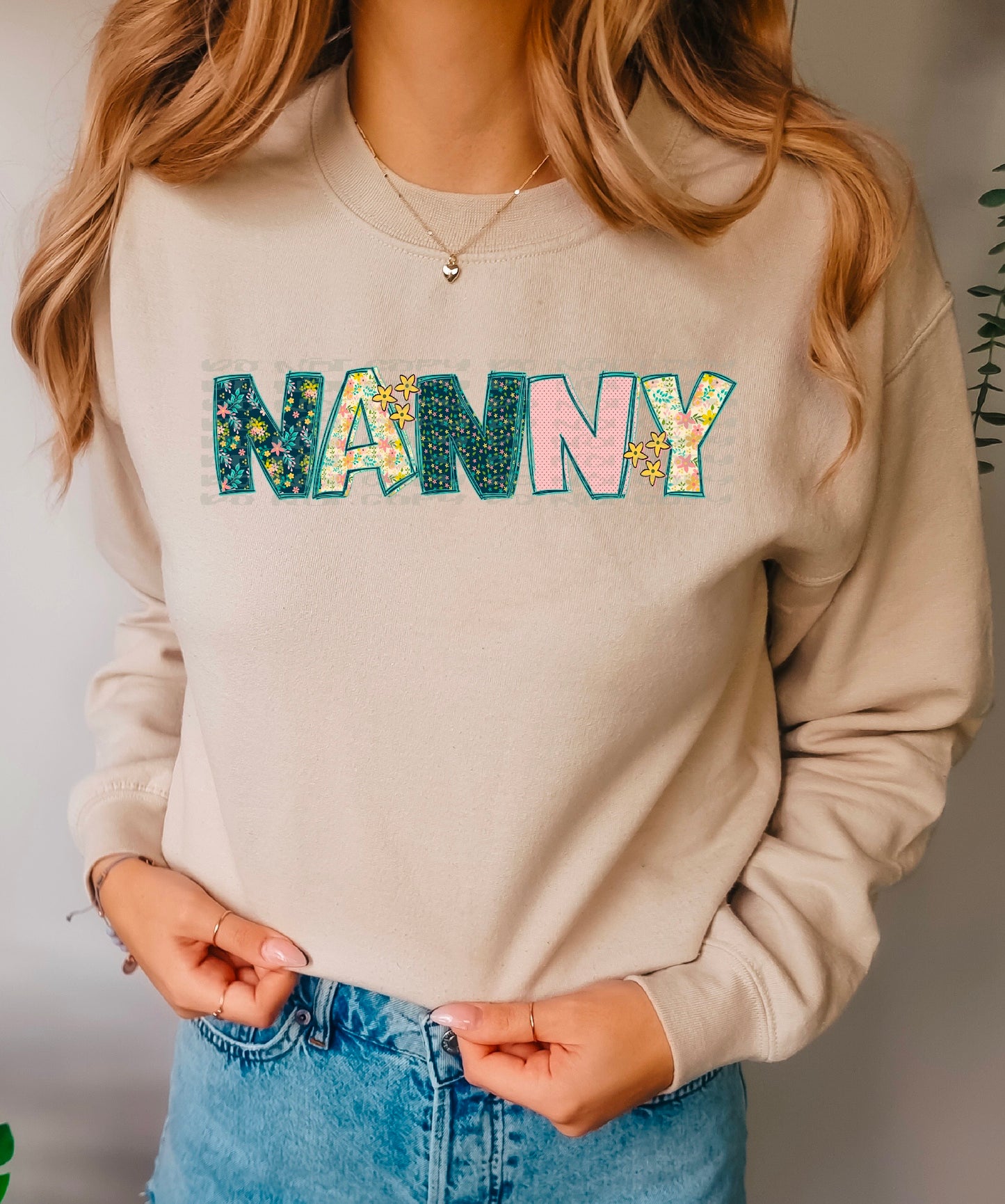 Nanny Floral DTF Transfer