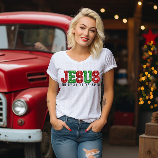Jesus Is The Reason For The Season DTF Transfer