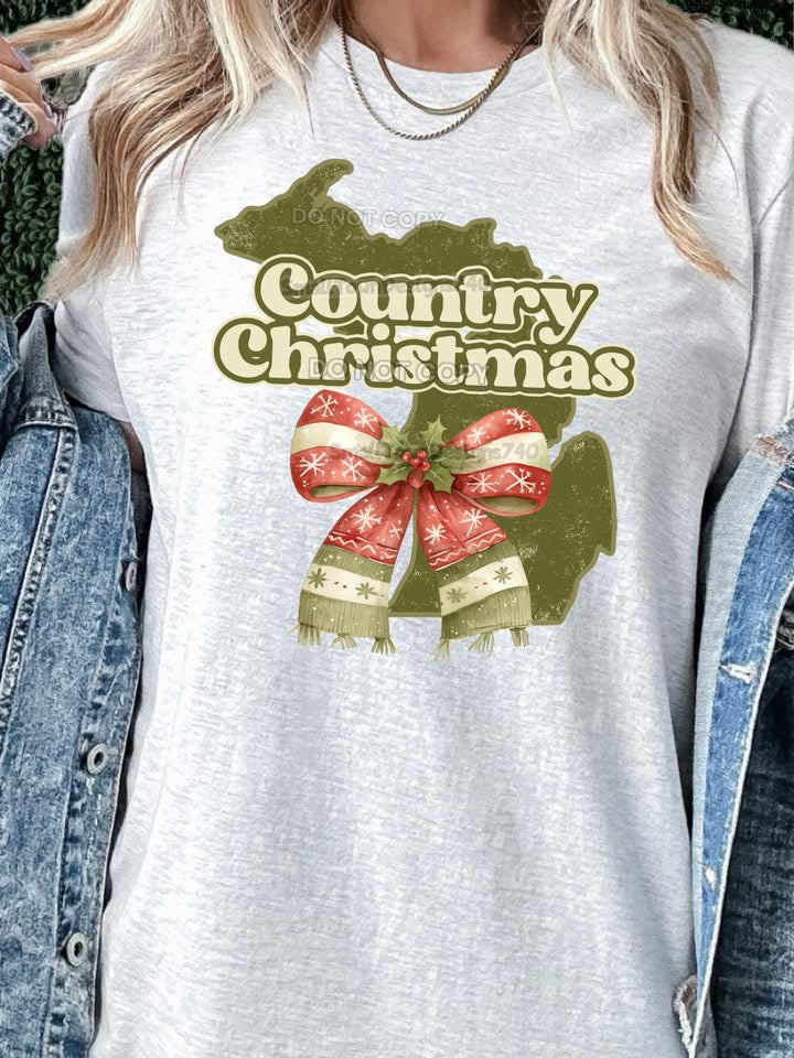 Country Christmas DTF Transfer