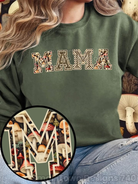 Mama Mushroom Name DTF Transfer