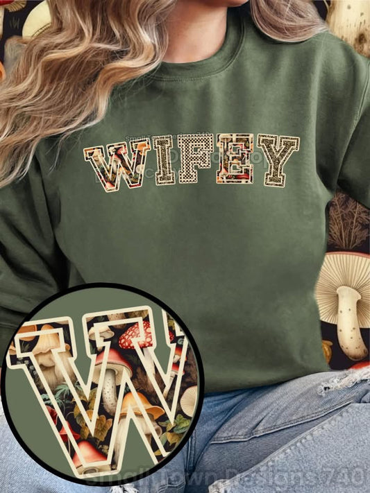 Wifey Mushroom Name DTF Transfer