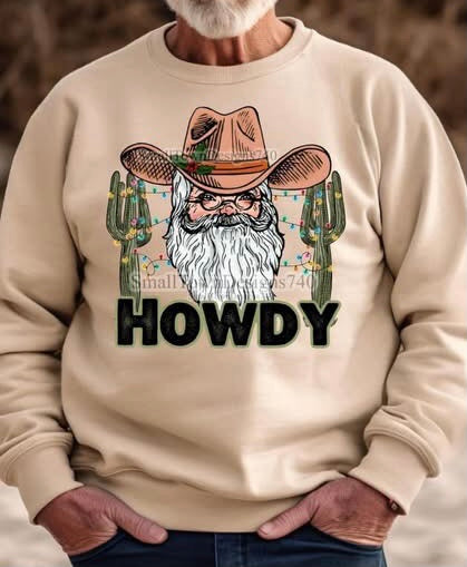 Howdy Santa DTF Transfer