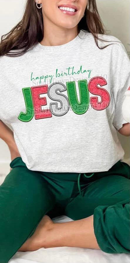 Happy Birthday Jesus DTF Transfer