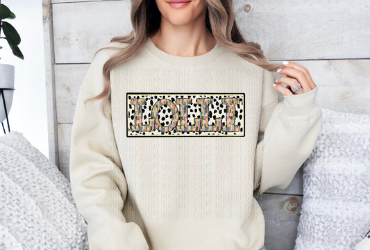 Lolli Brushstroke Dot Name Plate DTF Transfer