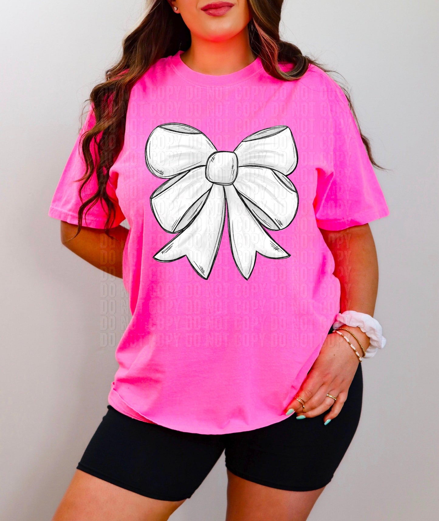 White Coquette Bow DTF Transfer