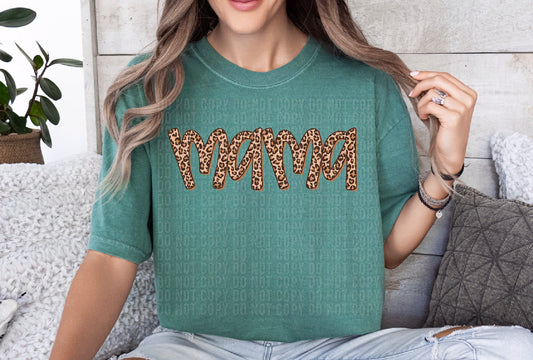Mama Leopard Doodle DTF Transfer