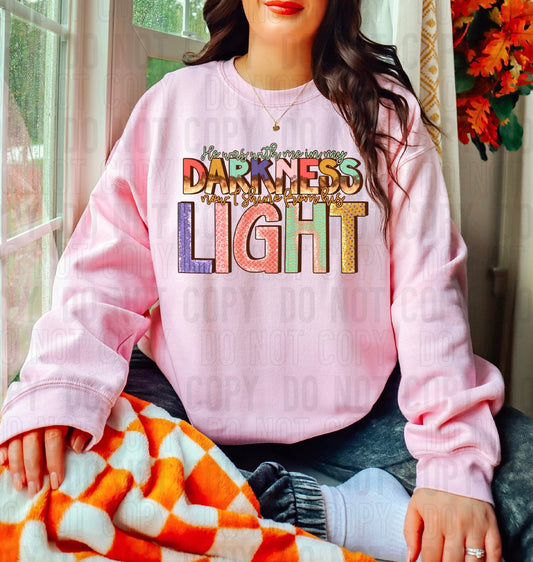 Now I Shine From His Light DTF Transfer