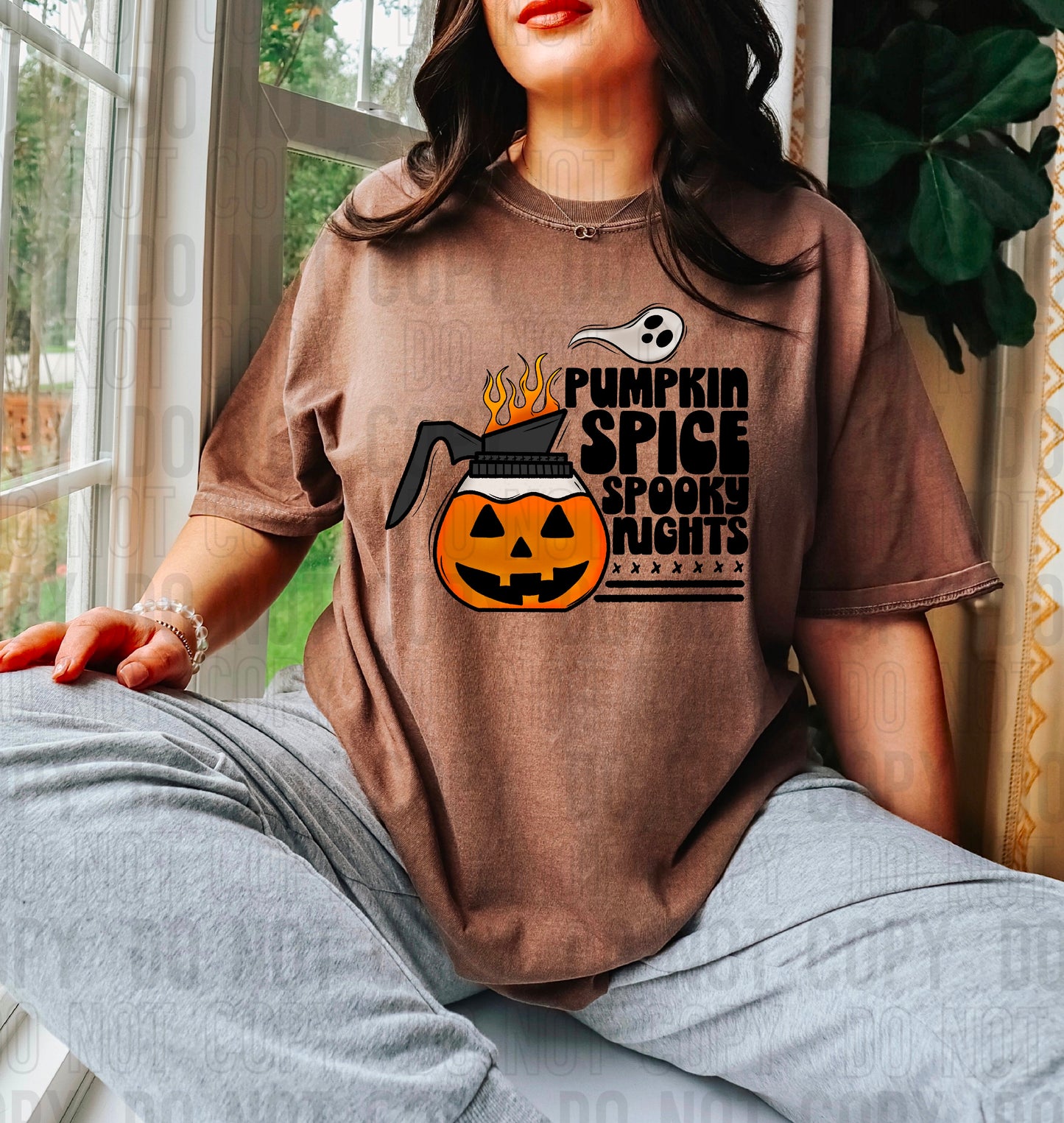 Pumpkin Spice Spooky Nights DTF Transfer