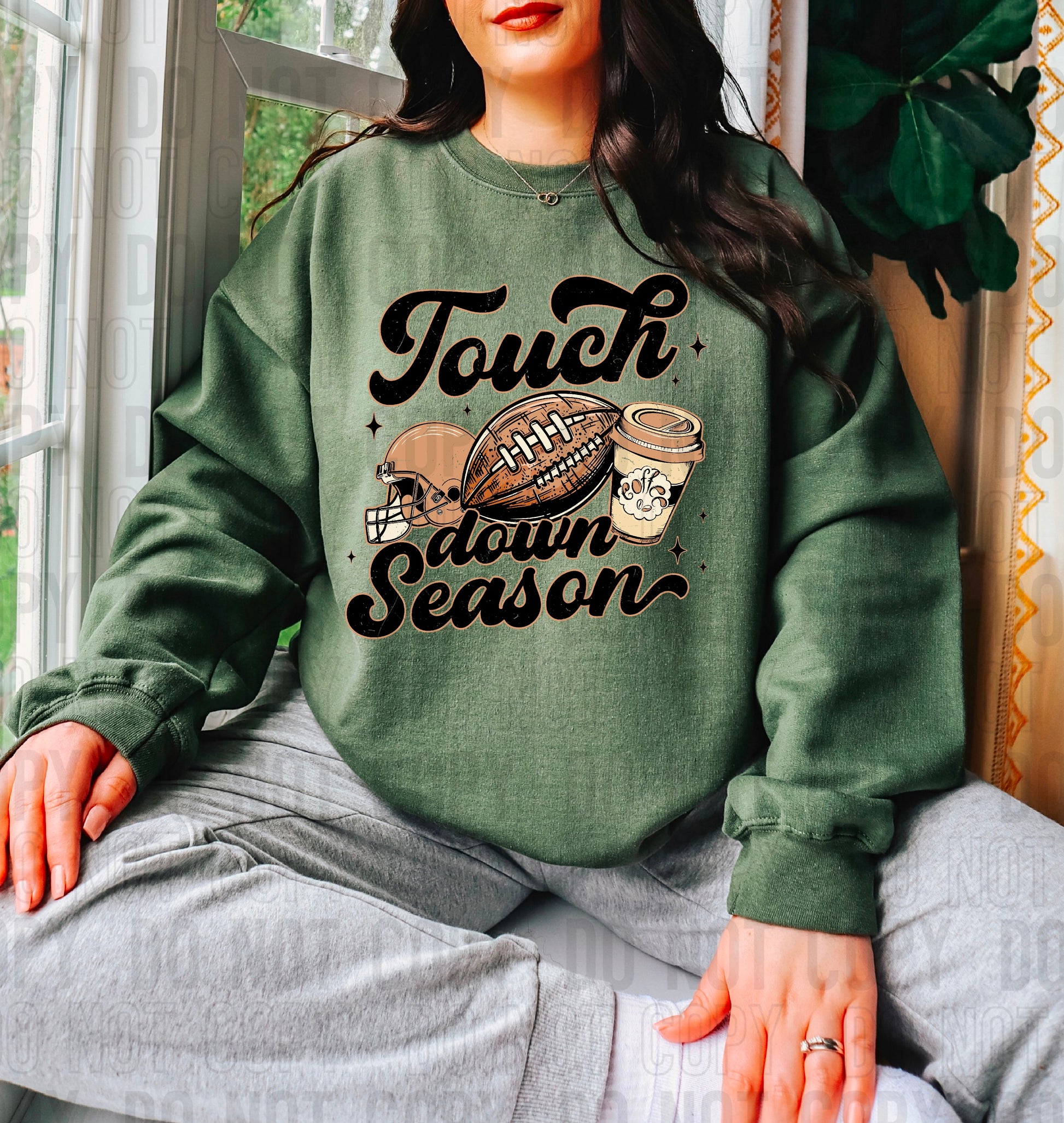 Touchdown Season Football And Coffee DTF Transfer