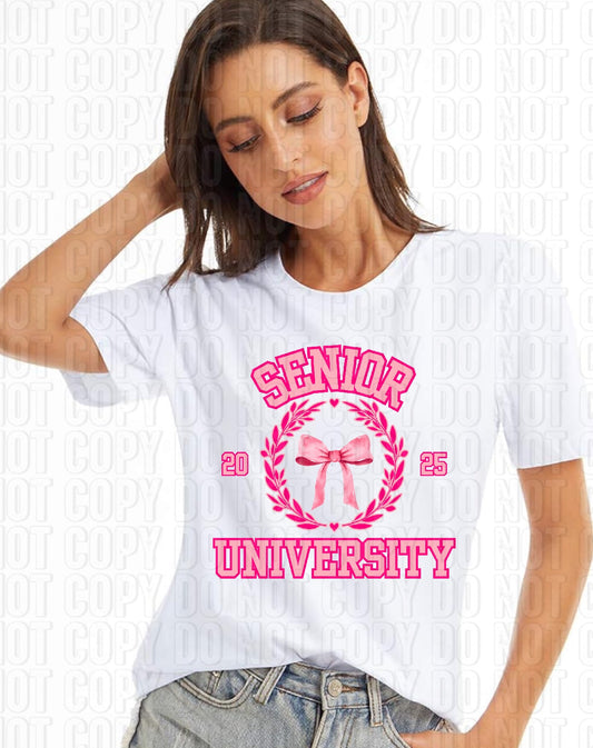 Senior University Coquette DTF Transfer