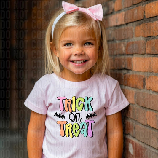 Trick Or Treat Pastel DTF Transfer