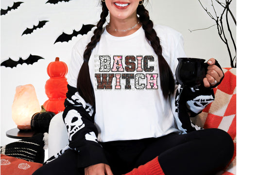 Basic Witch Faux Embroidery DTF Transfer