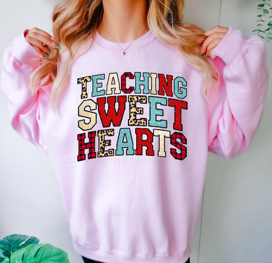 Teaching Sweethearts Leopard/Colored DTF Transfer