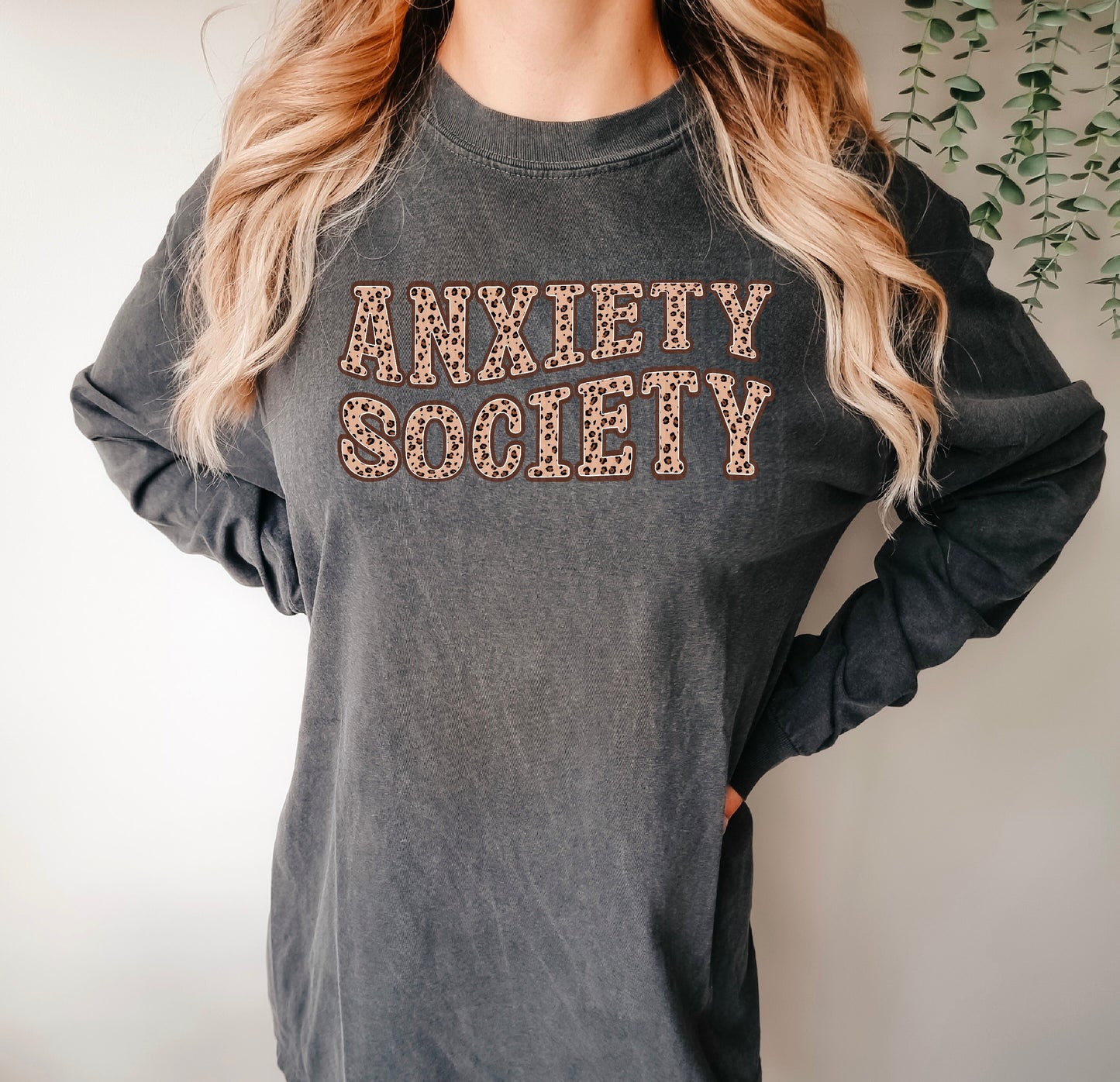 Anxiety Society Leopard DTF Transfer