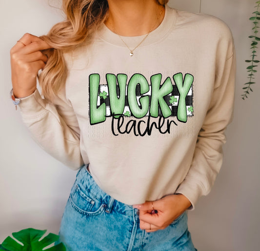 Lucky Teacher DTF Transfer