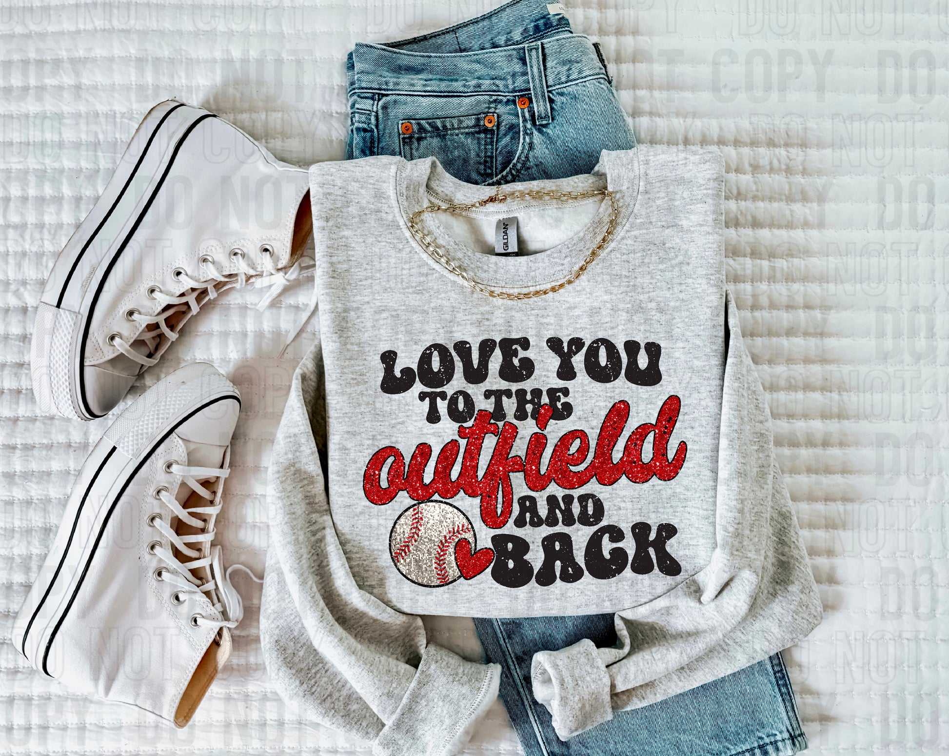 Love You To The Outfield And Back DTF Transfer