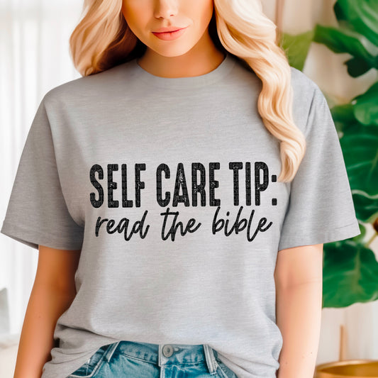 Self Care Tip Read The Bible DTF Transfer