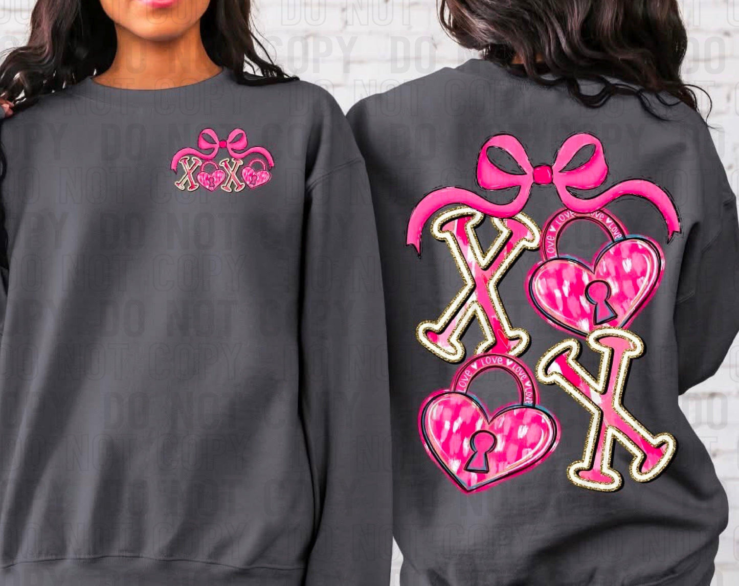 Xoxo Front/Back DTF Transfer