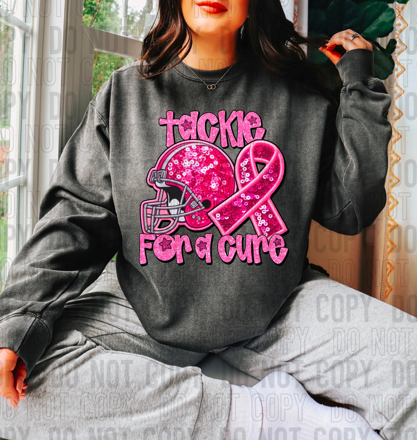 Tackle For A Cure DTF Transfer