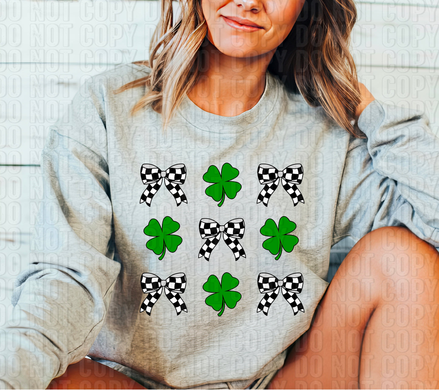 Checker Bow Icons St. Patrick's Day DTF Transfer