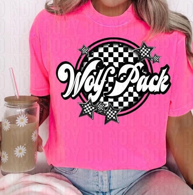 Checkered Mascots DTF Transfer