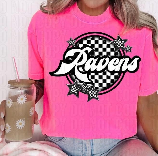Checkered Mascots DTF Transfer